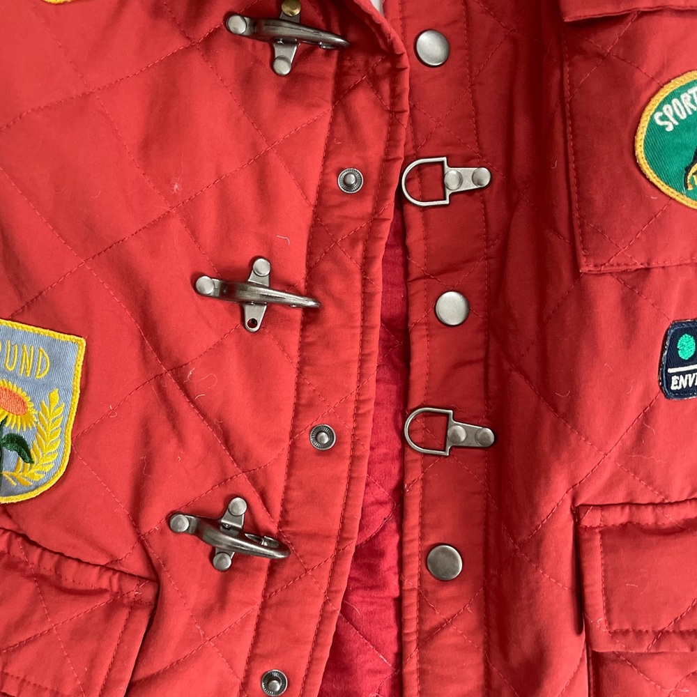 Found red patchwork jacket - Picture 7 of 7